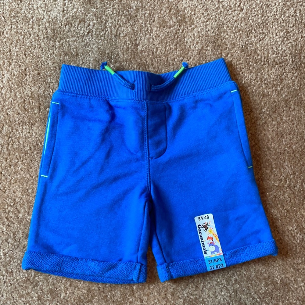 3/$12 Toddler boys pull on knit shorts